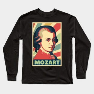 Mozart Vintage Colors Long Sleeve T-Shirt